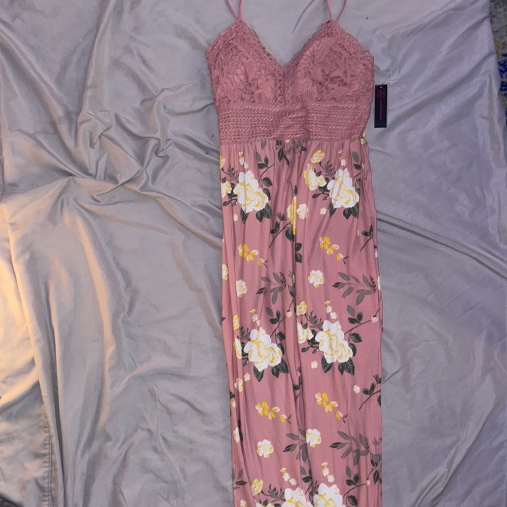 Long floral maxi dress